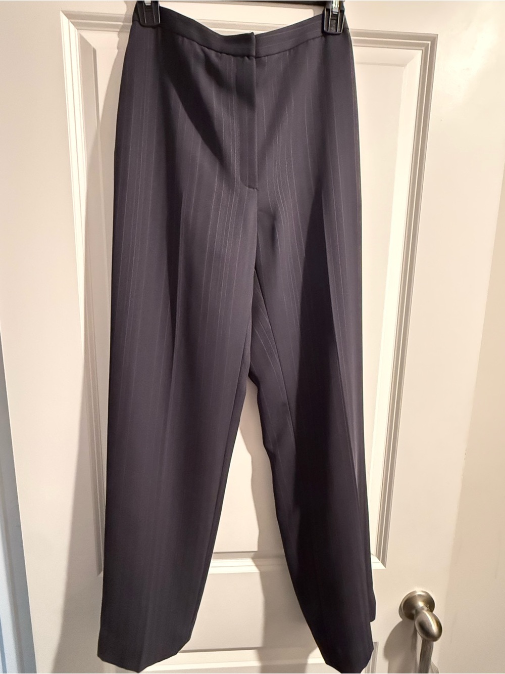 Tailored Gray Pinstripe Dress Pants